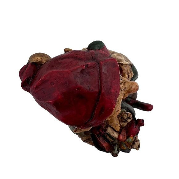 Whimsical Elf Santa Stocking Holder Christmas Decoration With Candy Cane & Gift - Picture 6 of 10